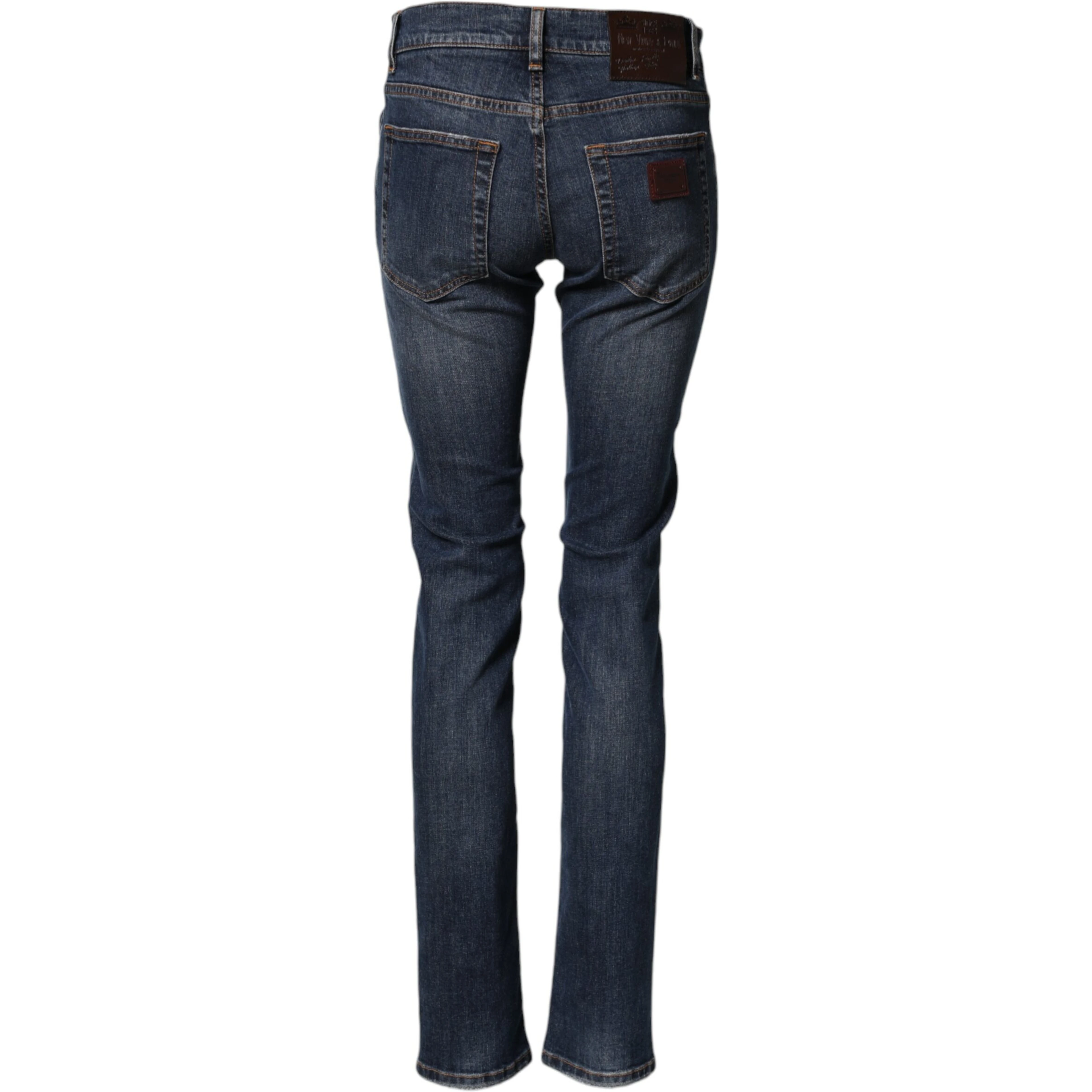 Blue Cotton Stretch Skinny Men Denim Jeans