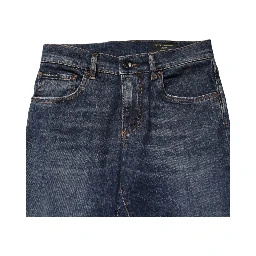 Blue Cotton Stretch Skinny Men Denim Jeans