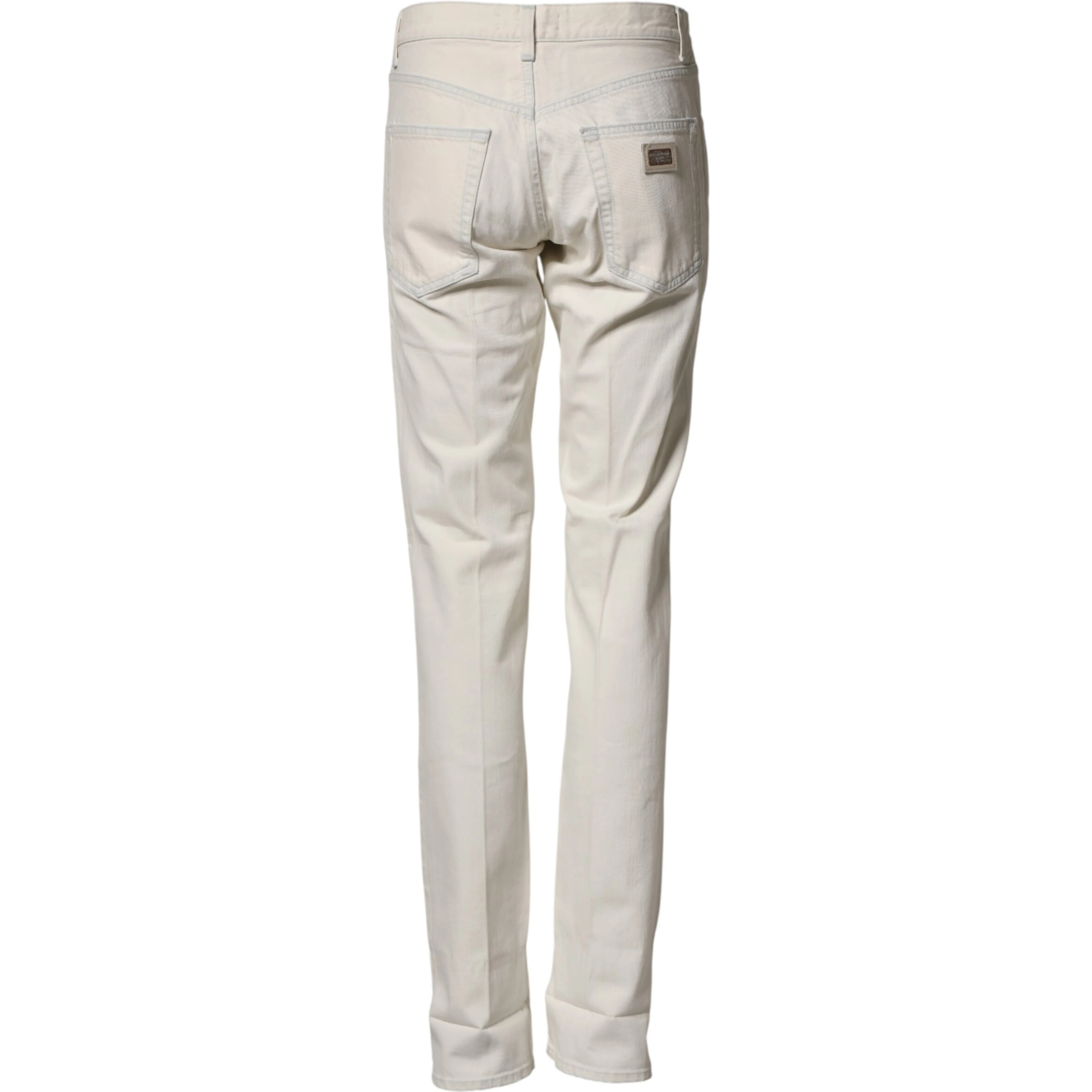 White Cotton Skinny Denim Trouser Men Jeans
