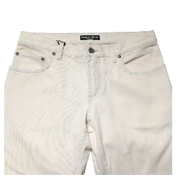 White Cotton Skinny Denim Trouser Men Jeans