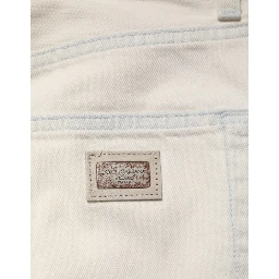 White Cotton Skinny Denim Trouser Men Jeans