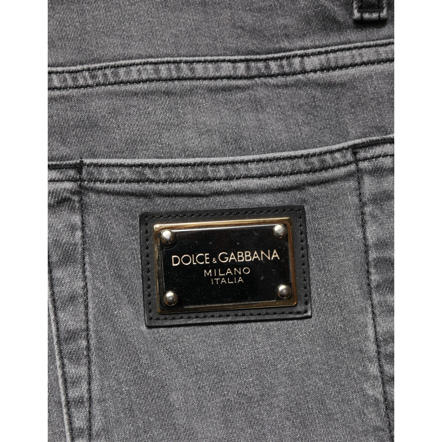 Gray Cotton Mid Waist Skinny Denim Jeans