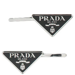 Black metal hair clip set