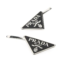 Black metal hair clip set