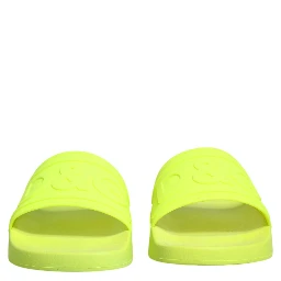 Green Rubber Slides Sandals Beachwear Shoes
