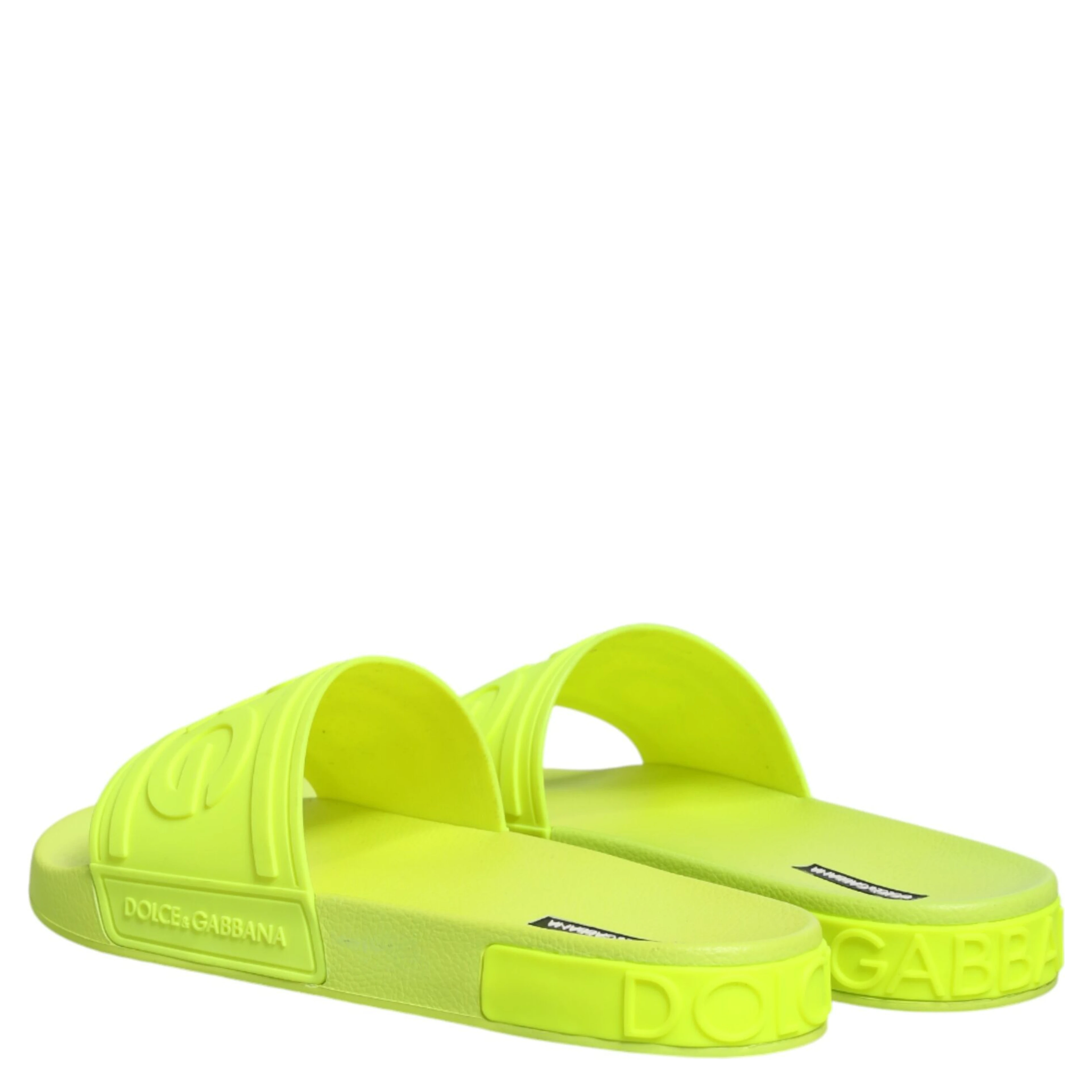 Green Rubber Slides Sandals Beachwear Shoes