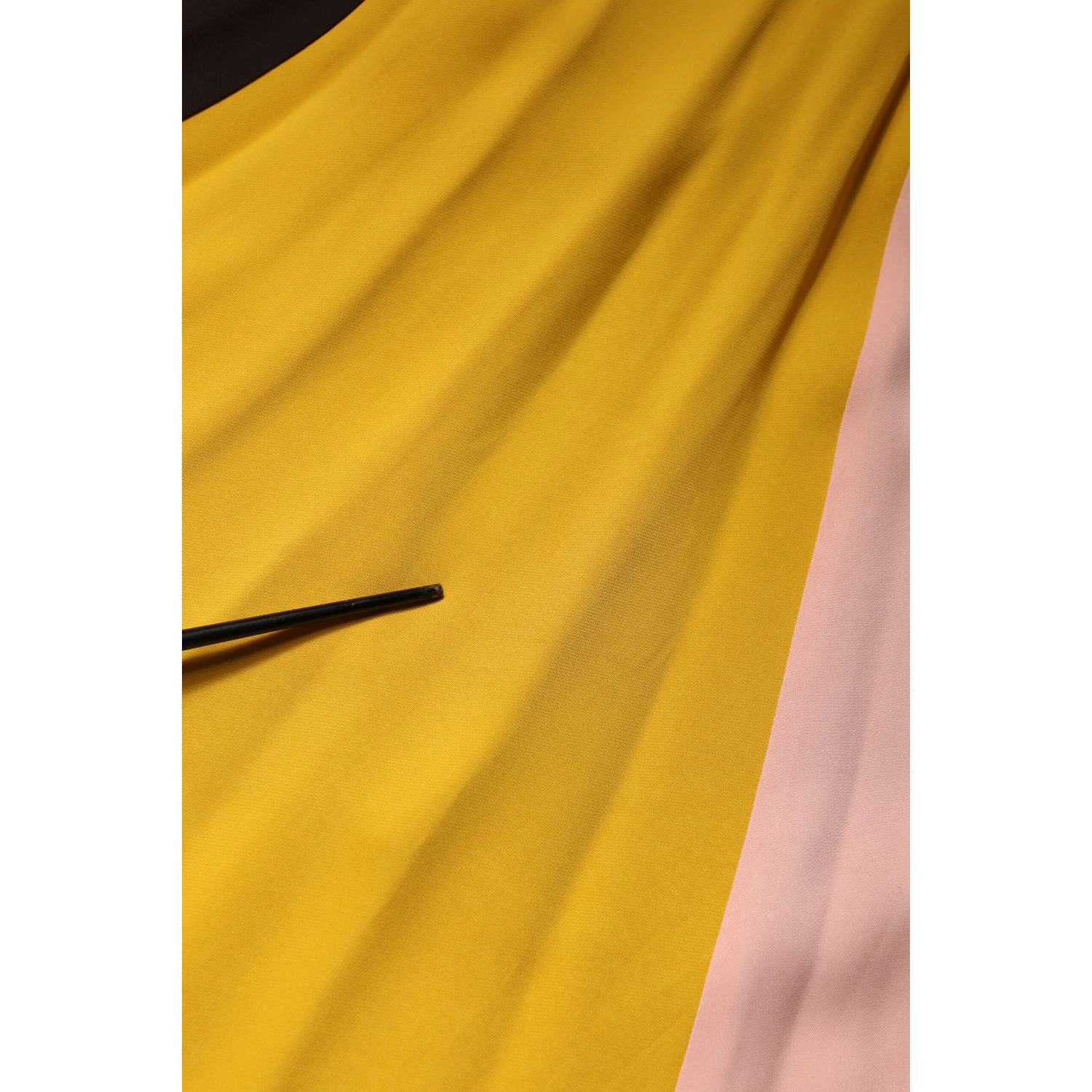 Multicolor Viscose High Waist Midi Skirt