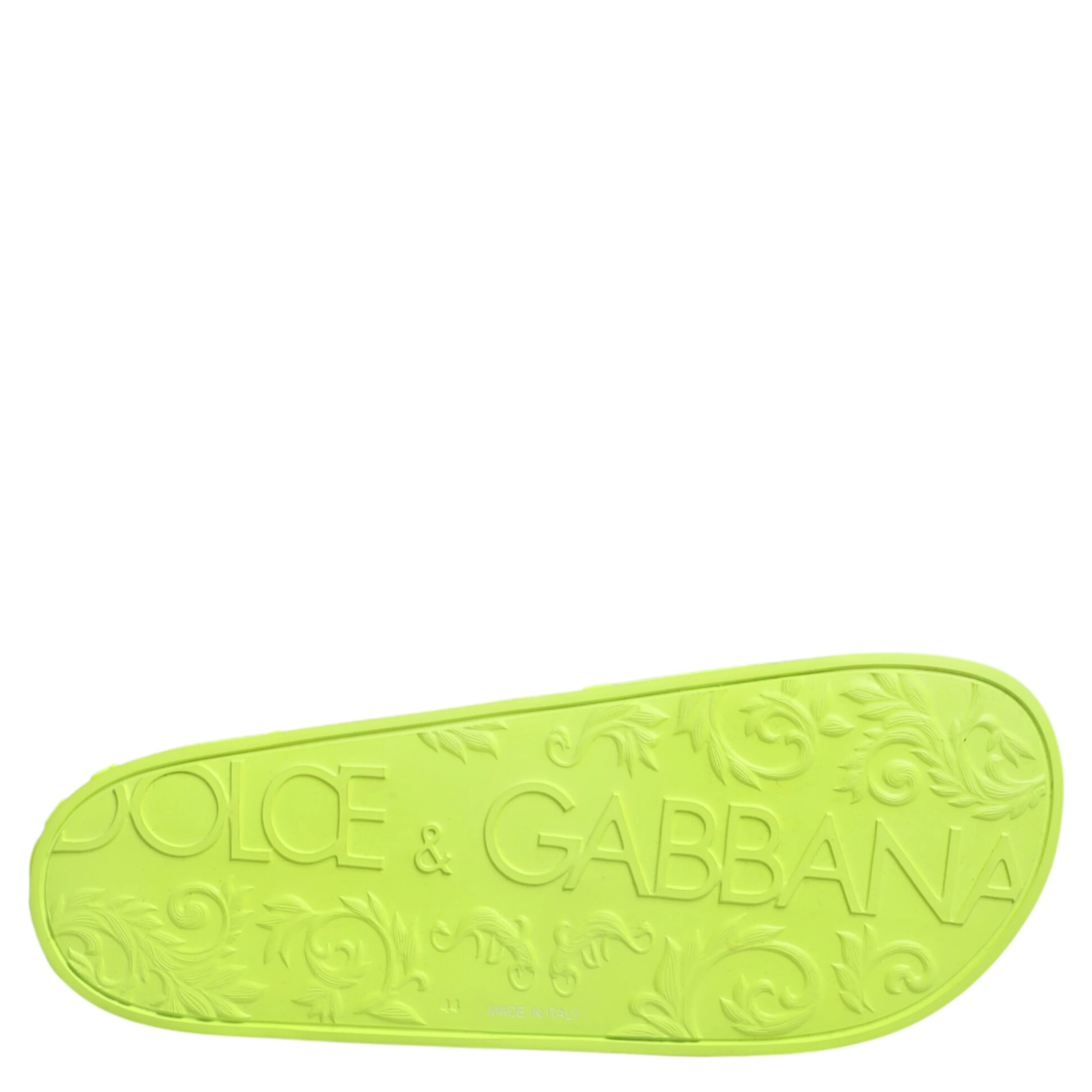 Green Rubber Slides Sandals Beachwear Shoes