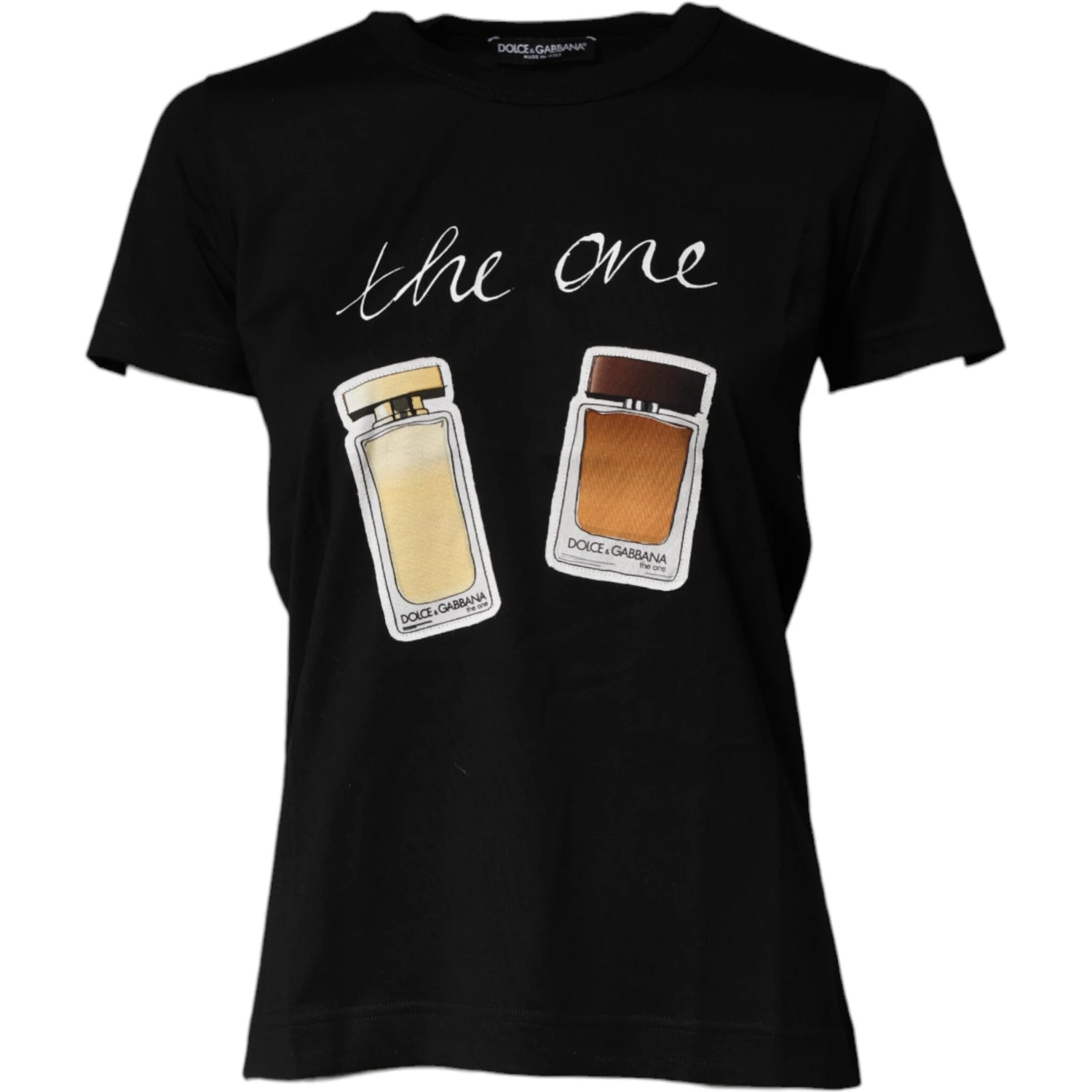 Black Graphic Crew Neck Short Sleeves T-shirt