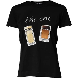 Black Graphic Crew Neck Short Sleeves T-shirt