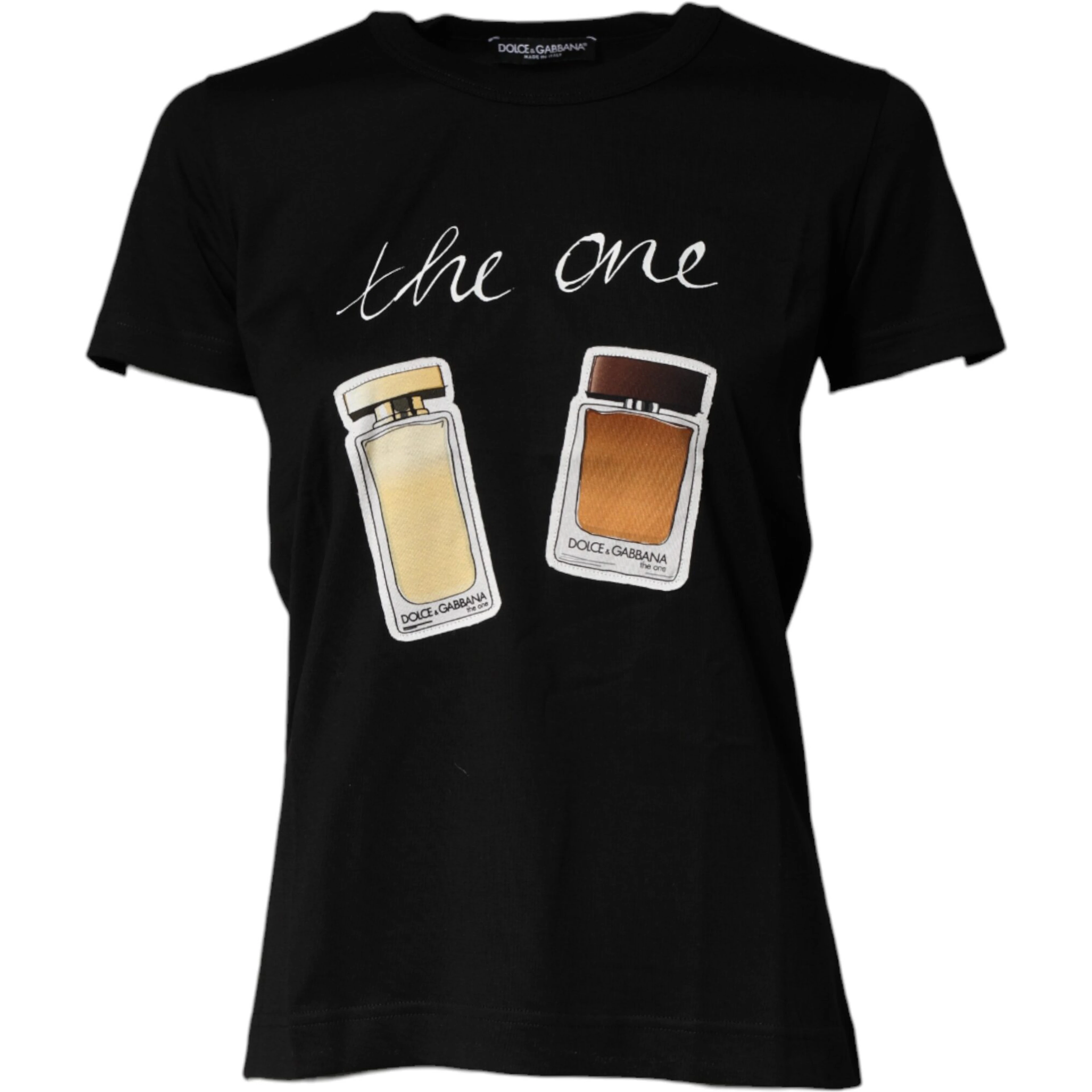 Black Graphic Crew Neck Short Sleeves T-shirt