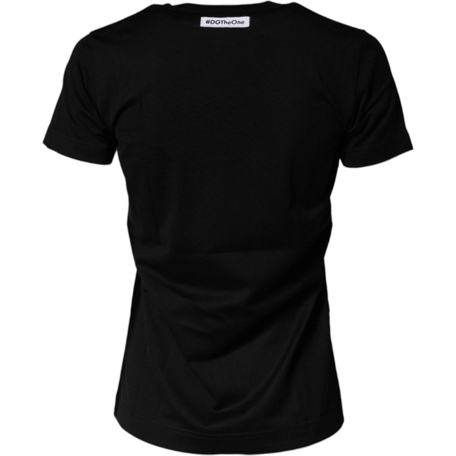 Black Graphic Crew Neck Short Sleeves T-shirt
