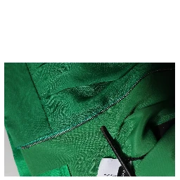 Green Silk High Waist Women Hot Pants Shorts