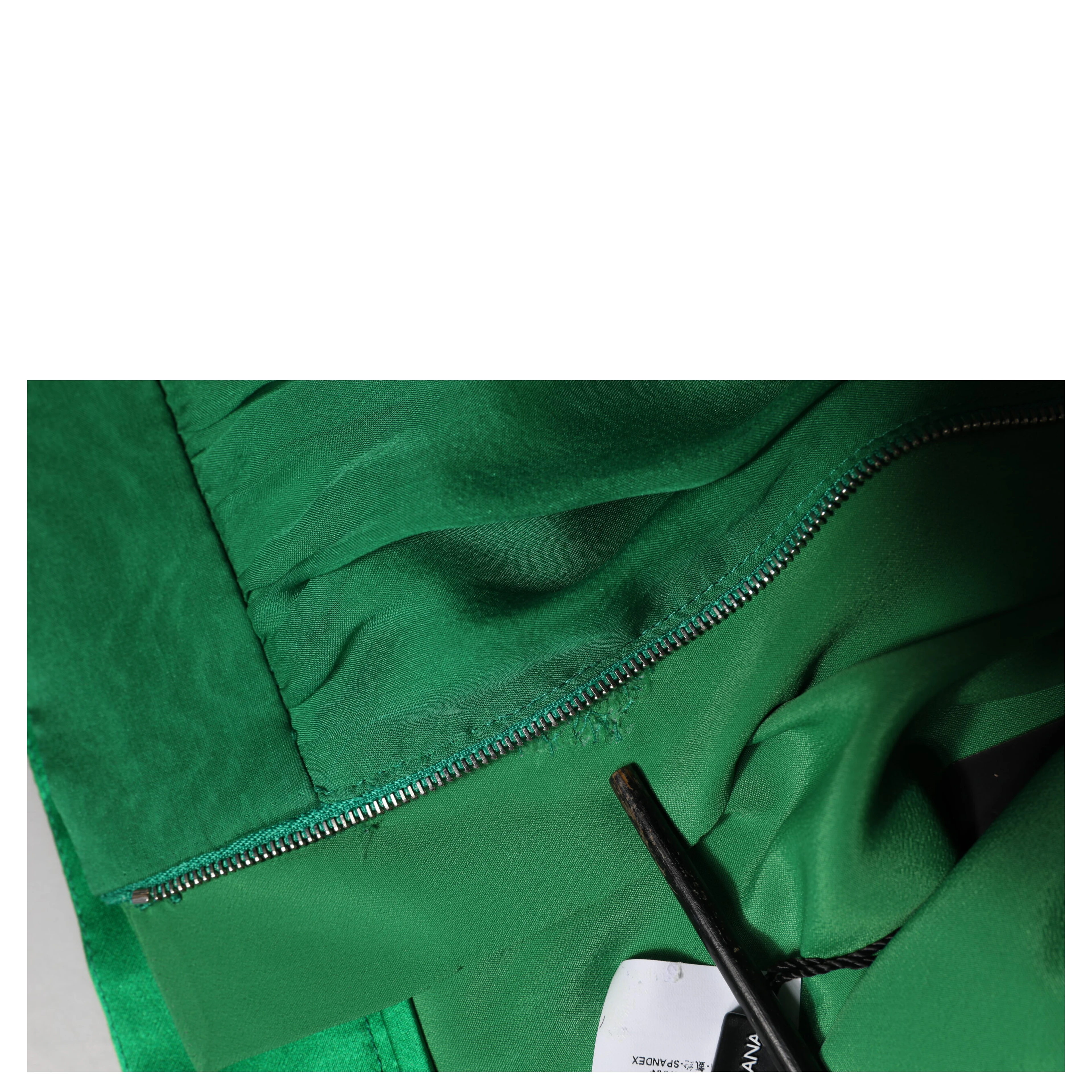 Green Silk High Waist Women Hot Pants Shorts