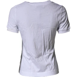 White DG Logo Crew Neck Short Sleeves T-shirt