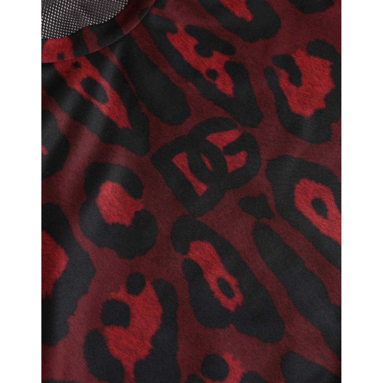 Red Leopard Print Sleeveless Men Tank T-shirt