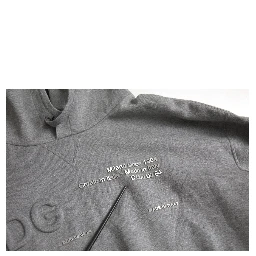 Gray Logo Cotton Hooded Sweatshirt Sweater