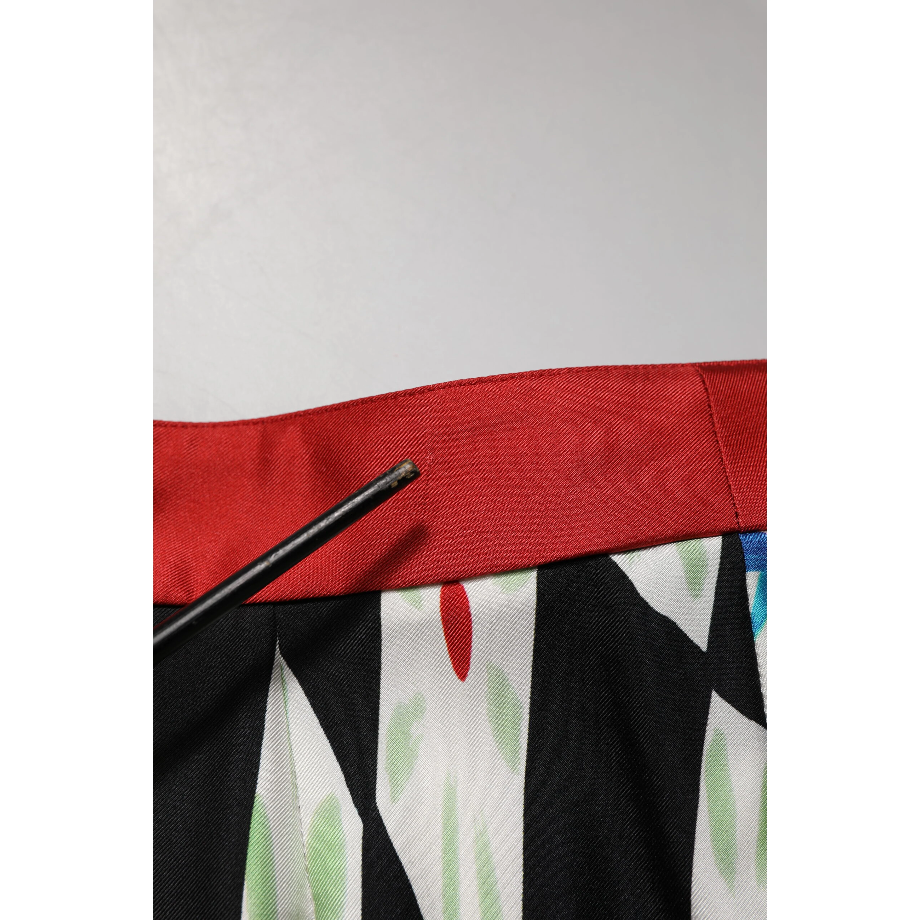 Multicolor Carretto Pattern Straight Pants