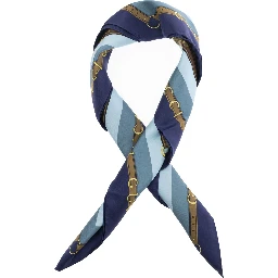 Multicolor Square Scarf with All-Over Print in Silk Woman