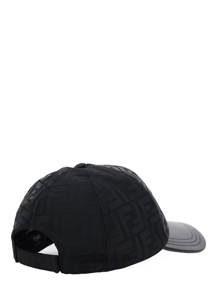 Black Baseball Cap with Curved Brim in FF Canvas Man alternative