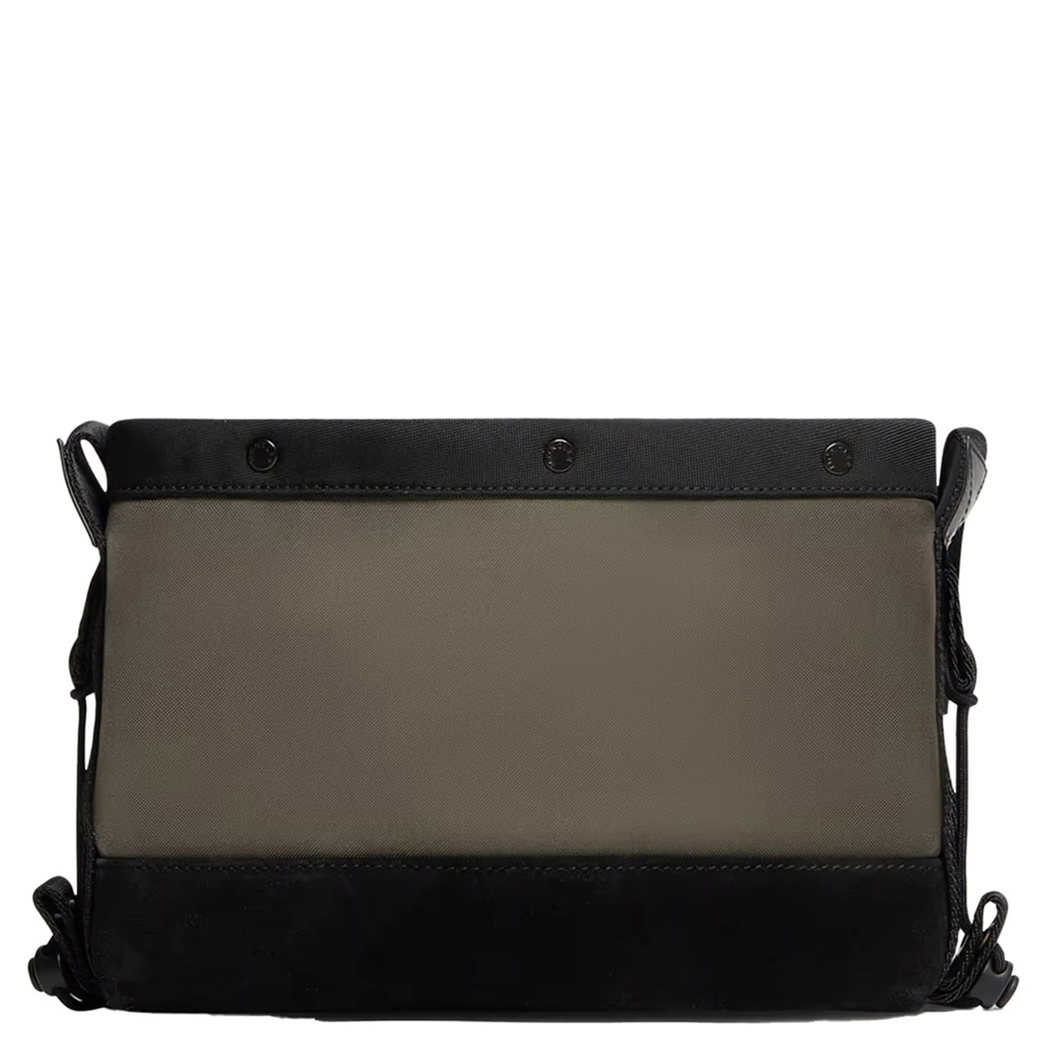 Green Crossbody Bag with Logo Plaque on the Front in Tech Fabric Man