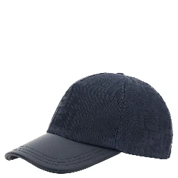 Blue Baseball Cap with Curved Brim in FF Canvas Man