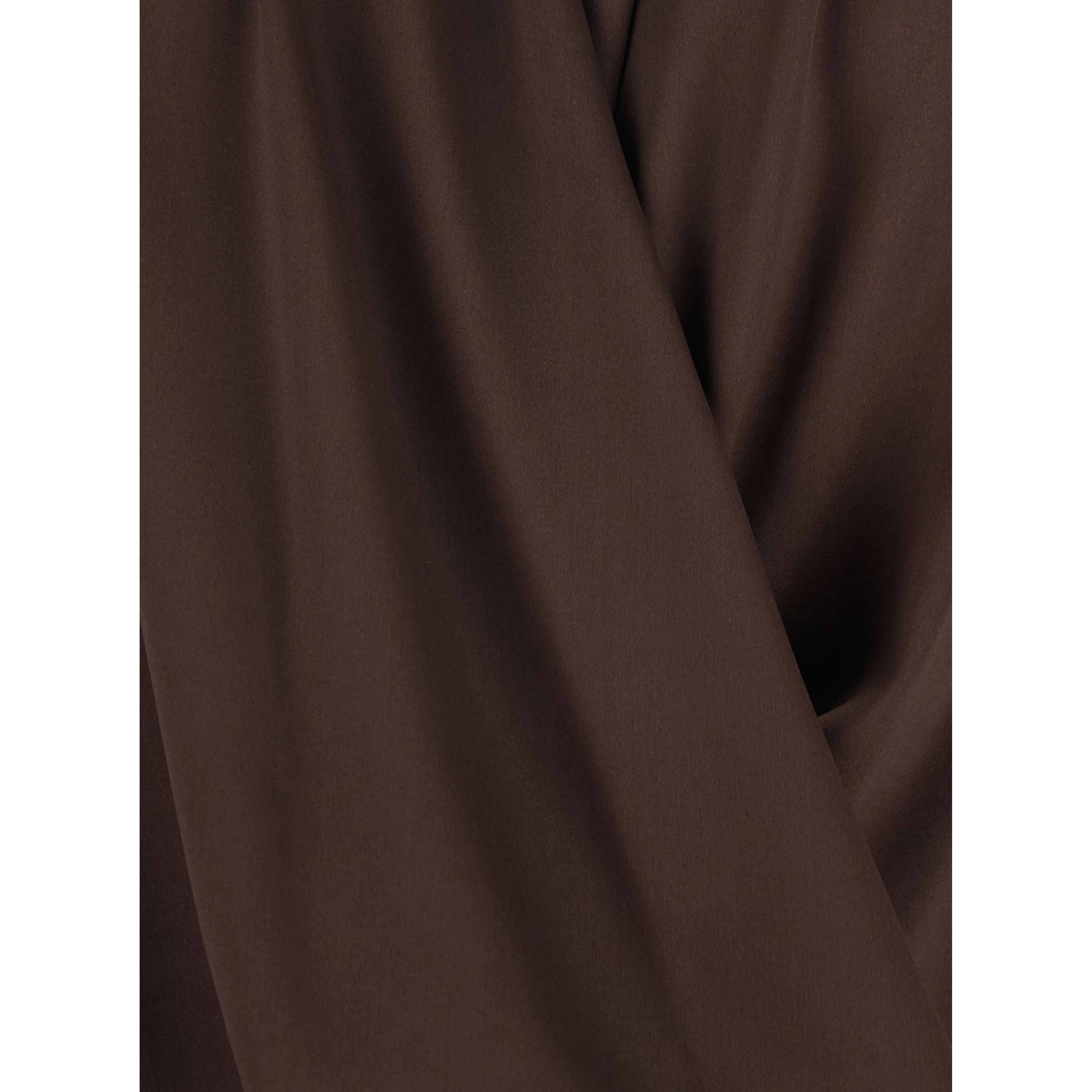 Brown Blouse with V Neck in Viscose Blend Woman
