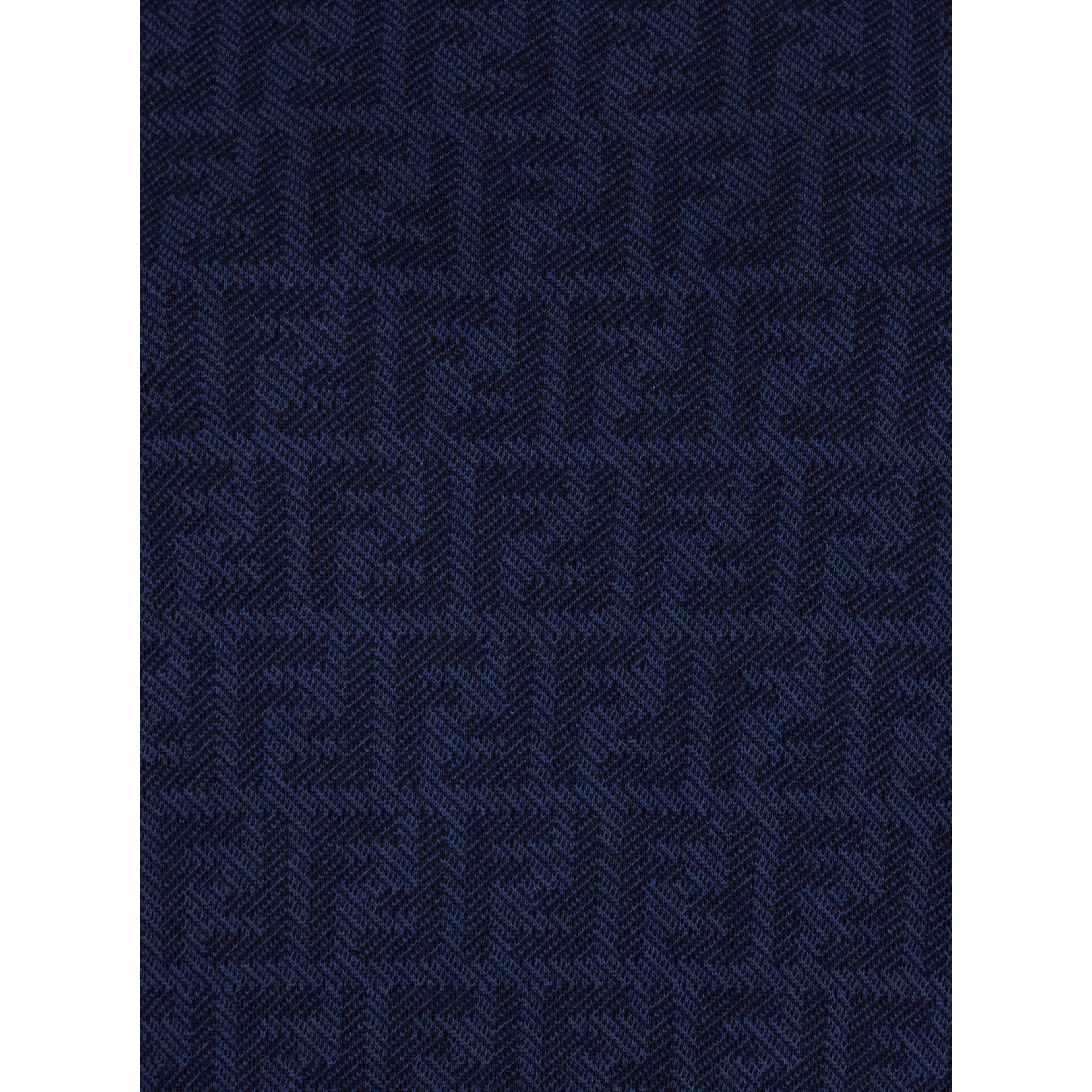 Blue Crewneck Sweater with All-Over FF Motif in Wool and Silk Woman