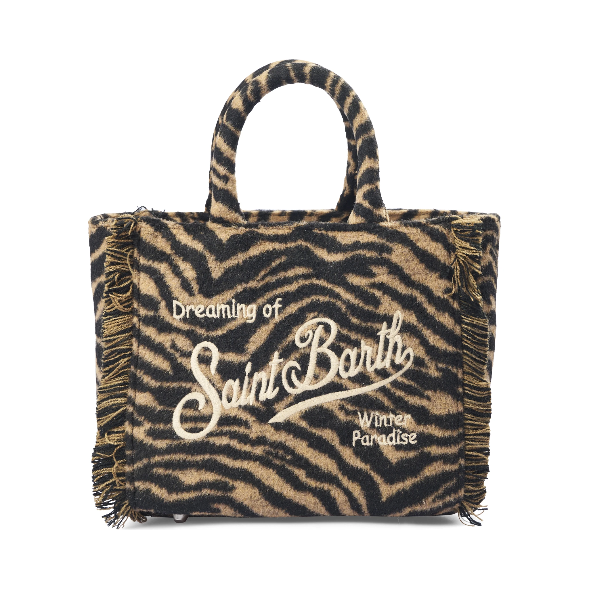 Colette fringed tiger tote bag