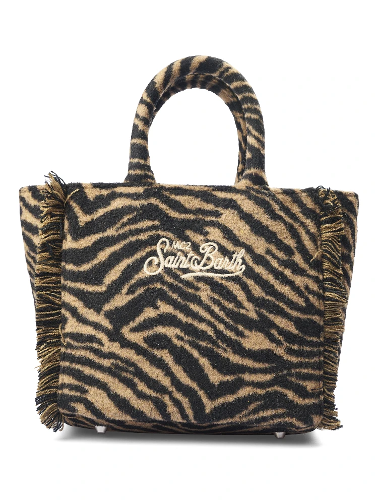 Colette fringed tiger tote bag alternative