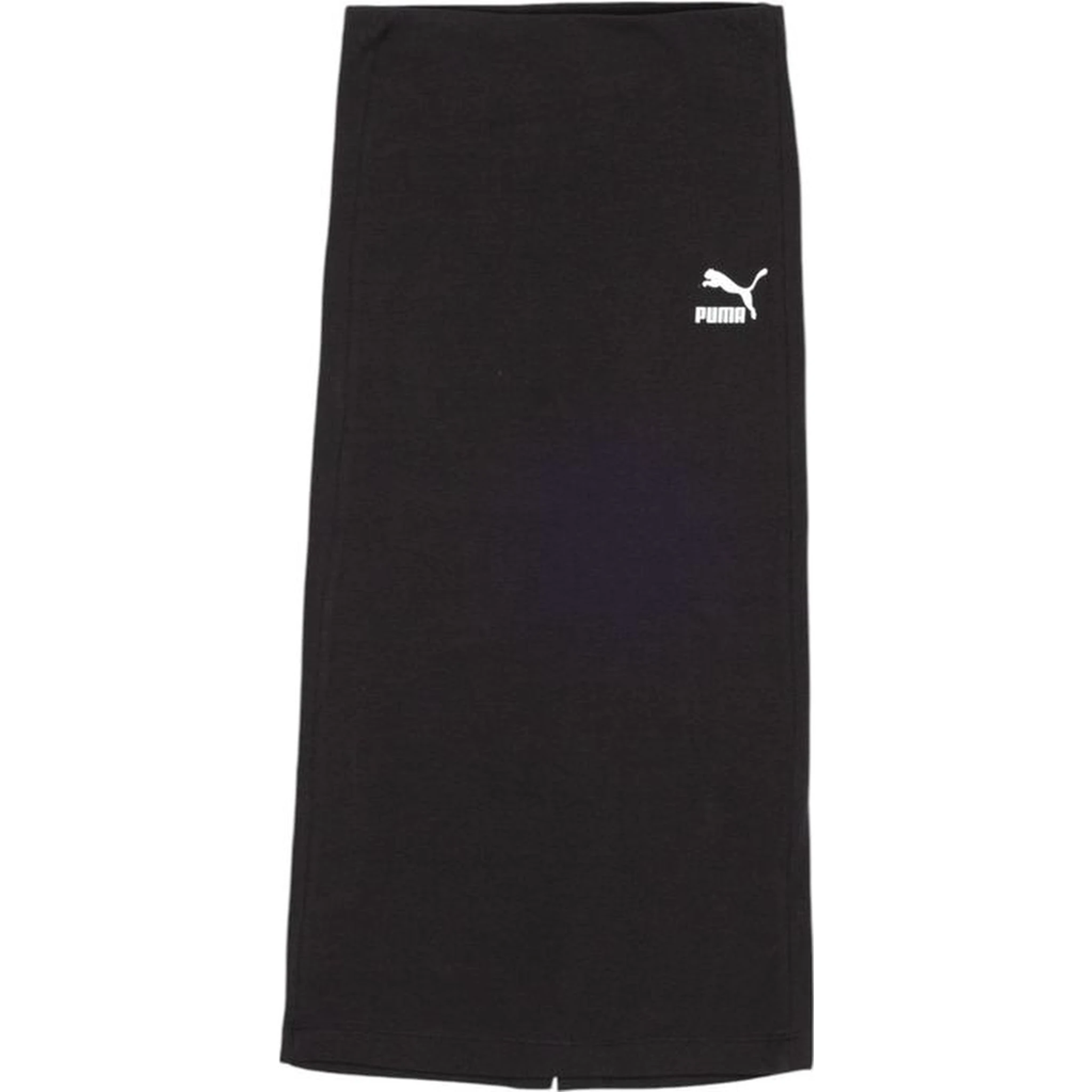 Black Cotton Long Skirt