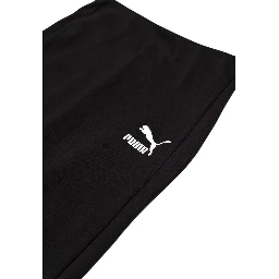 Black Cotton Long Skirt