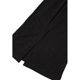 Black Cotton Long Skirt