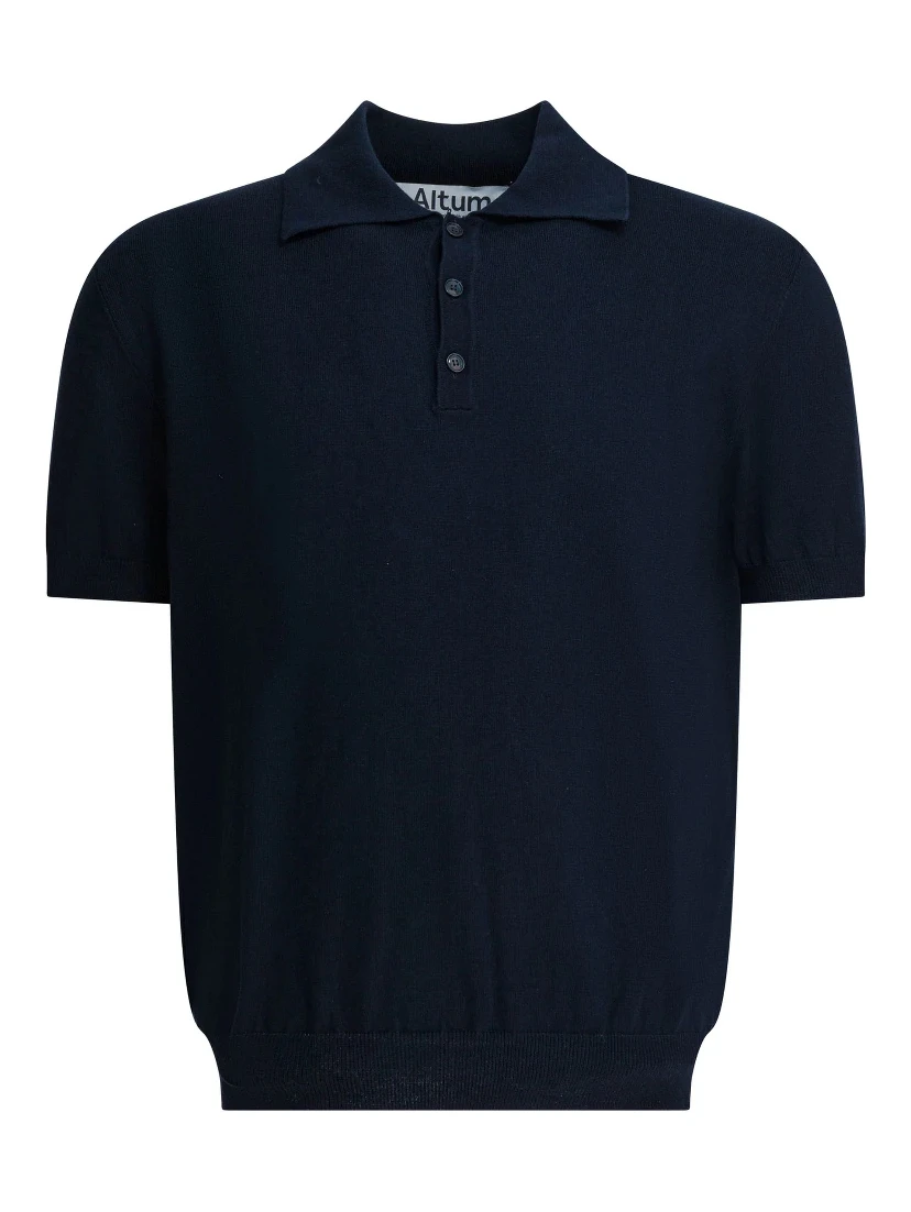 Cotton polo shirt in short sleeves