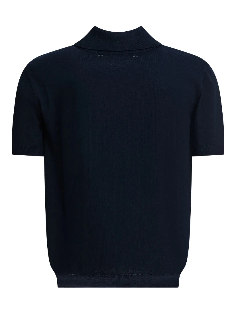 Cotton polo shirt in short sleeves