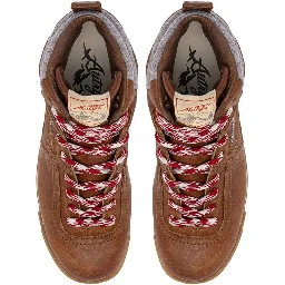 Lace up ankle boots in leather