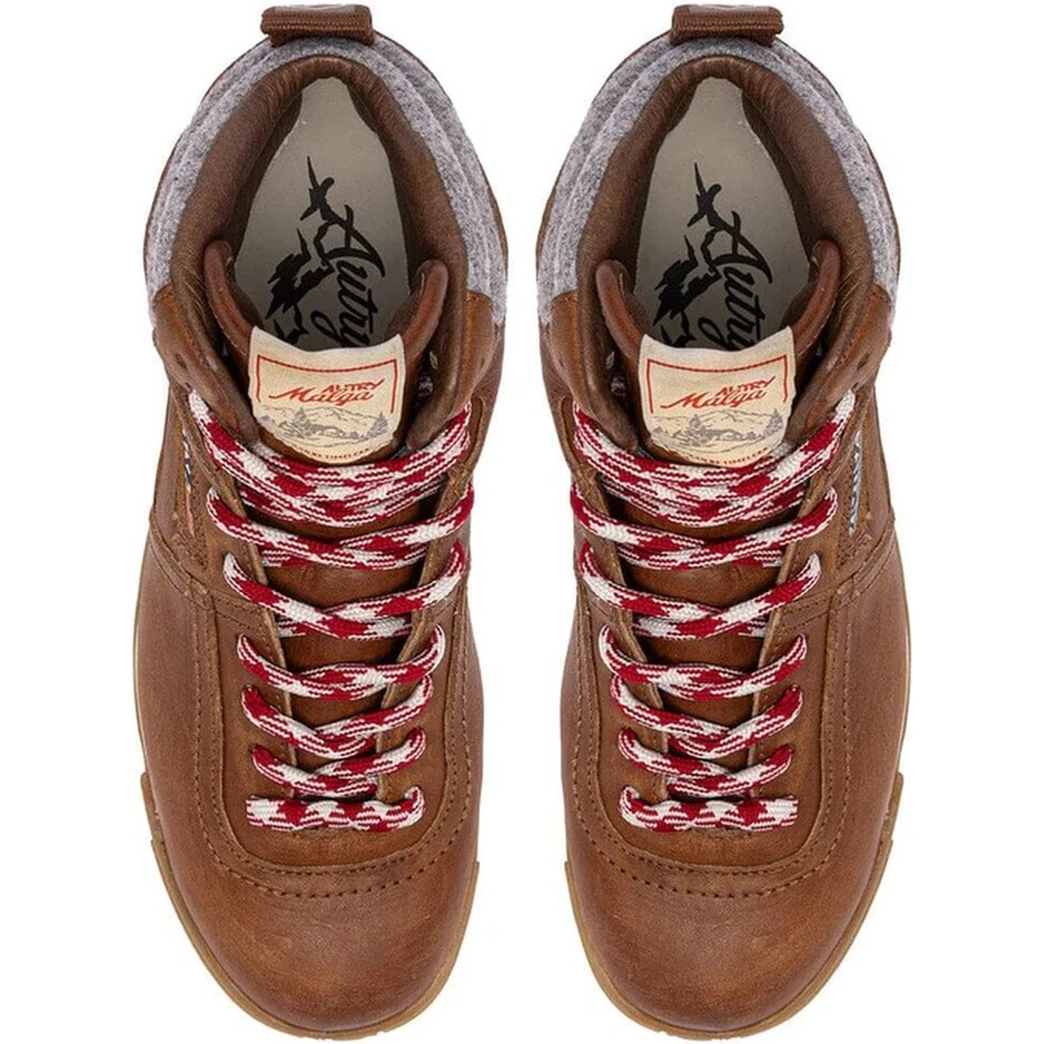 Lace up ankle boots in leather