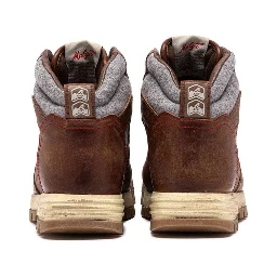 Lace up ankle boots in leather