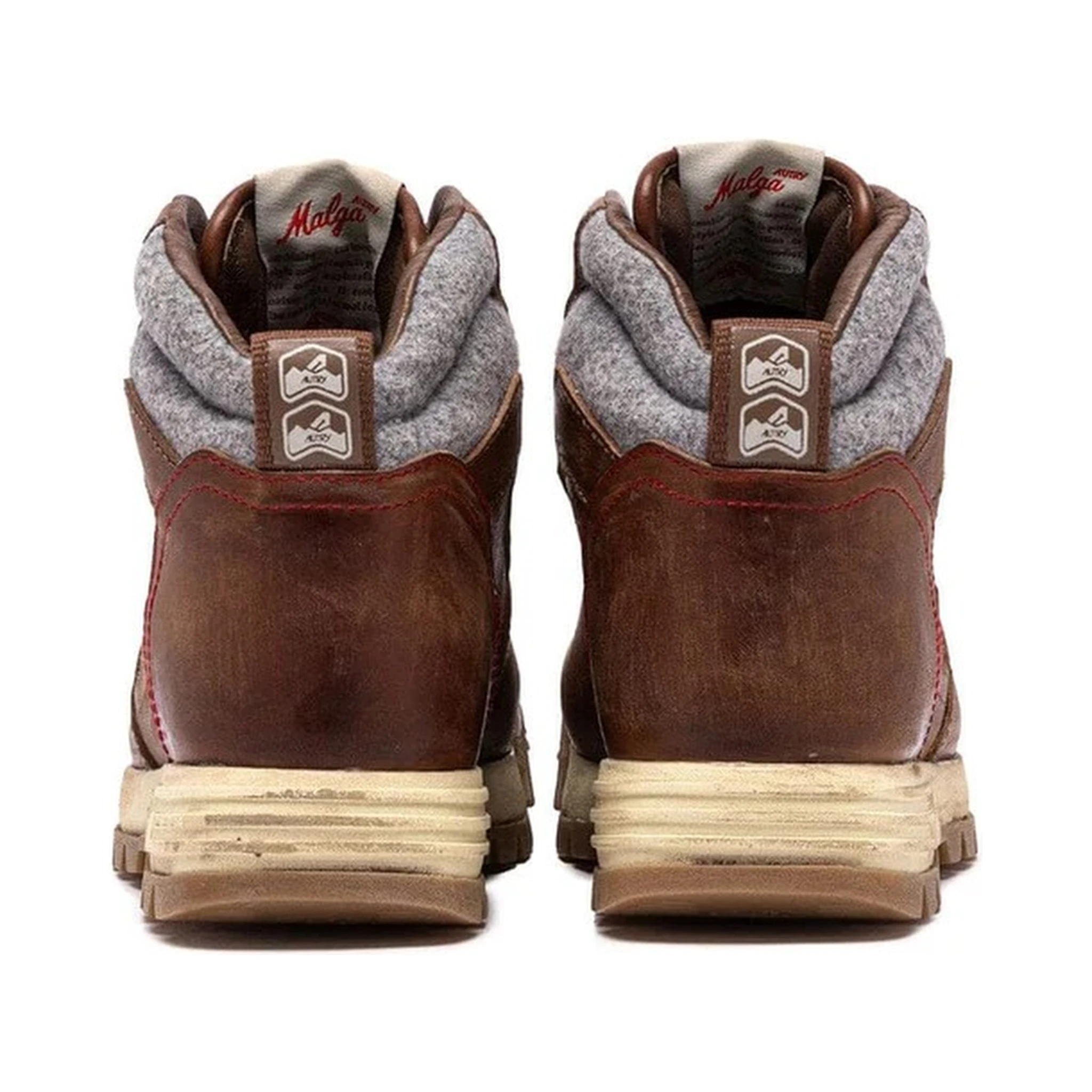 Lace up ankle boots in leather