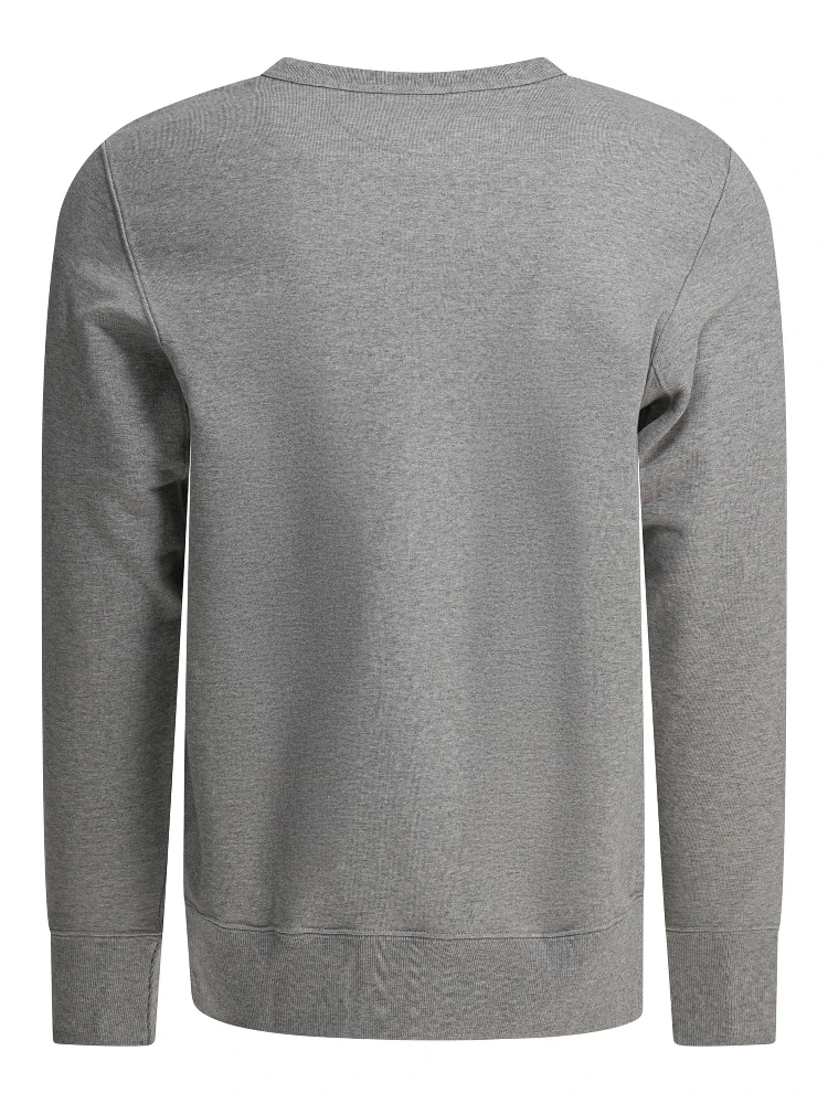 "Loopwheeled" crewneck sweatshirt alternative