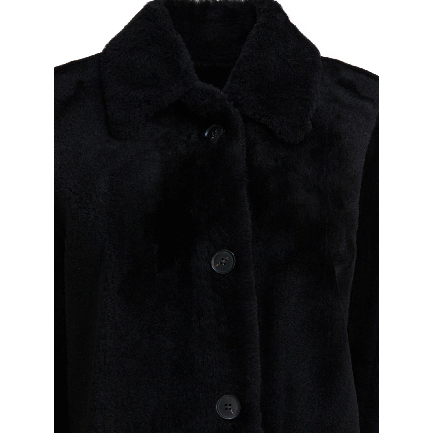 Long reversible leather coat