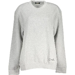 Grigio Polyester Women Sweatshirt