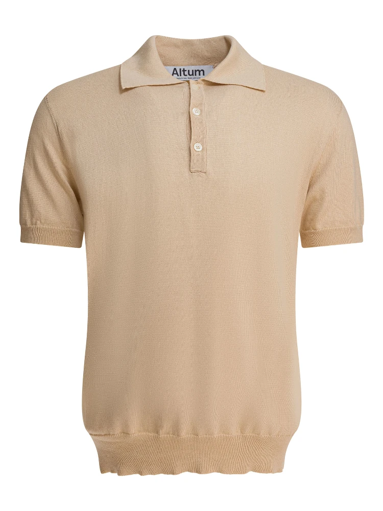 Short slevees polo shirt in cotton
