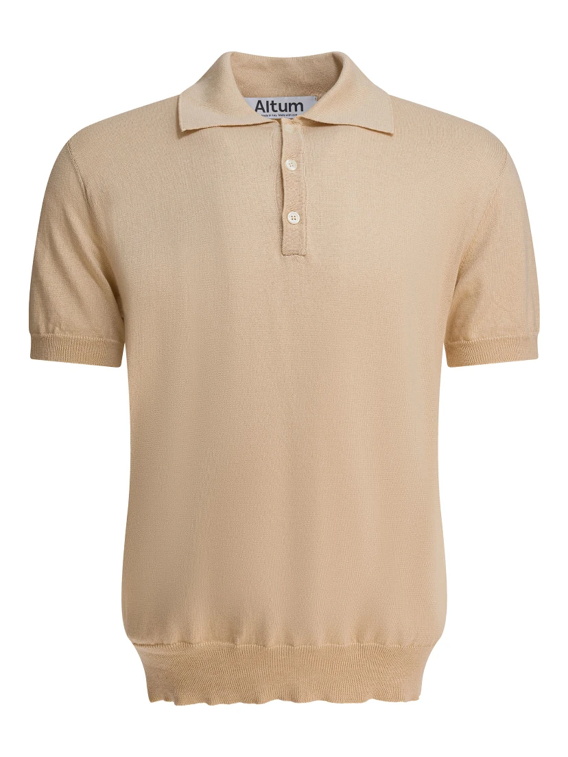 Short slevees polo shirt in cotton