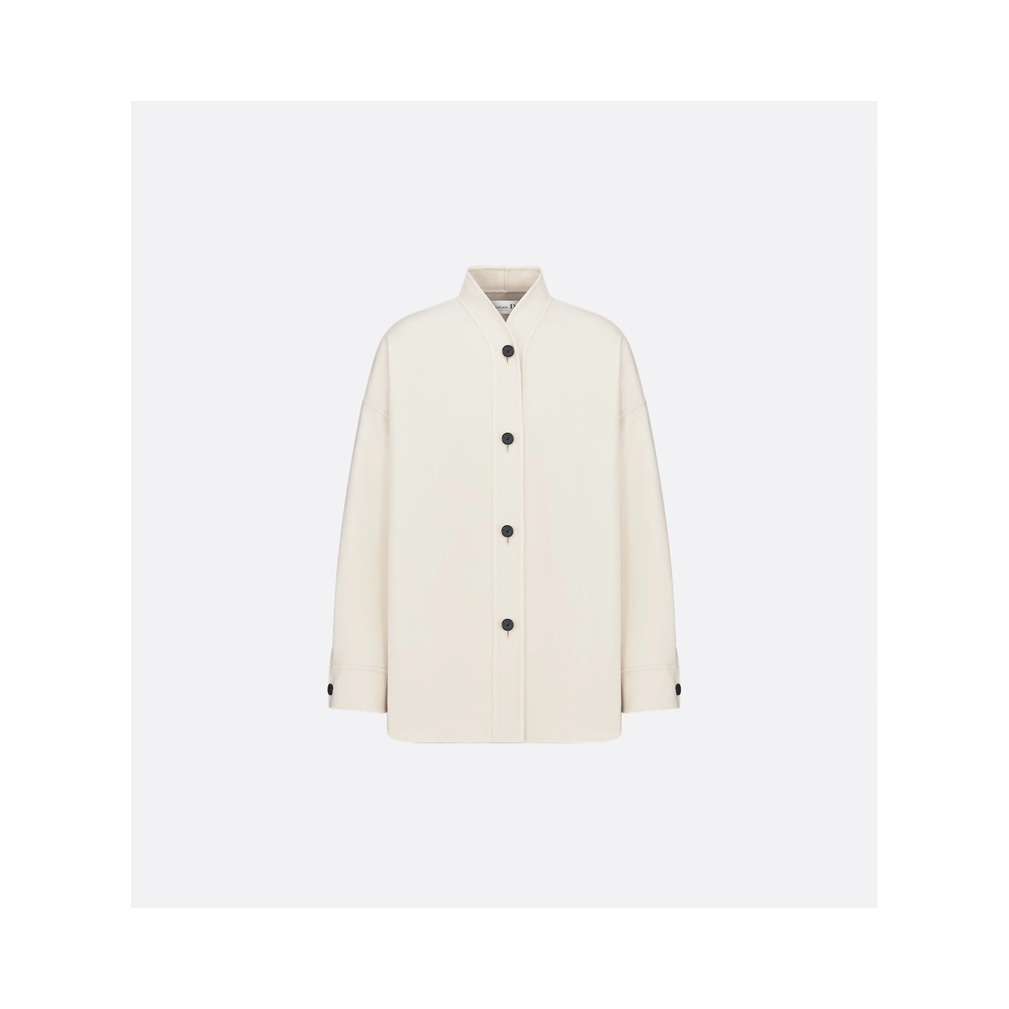 Overshirt jacket in virgin wool