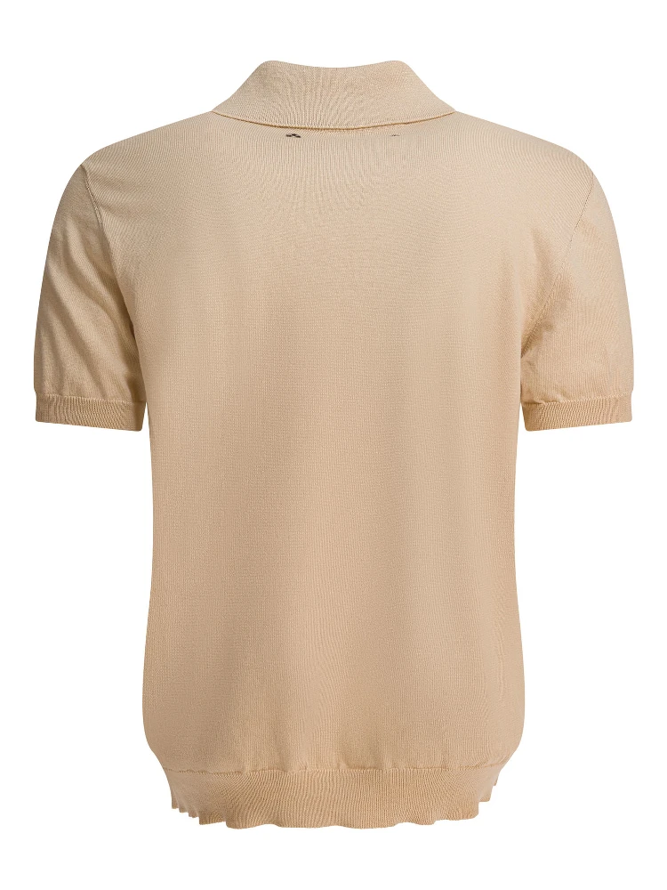 Short slevees polo shirt in cotton alternative