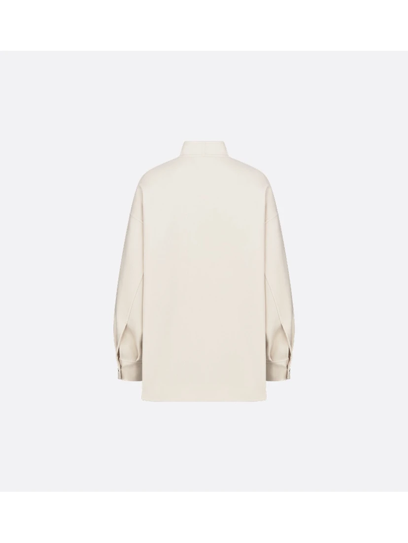 Overshirt jacket in virgin wool