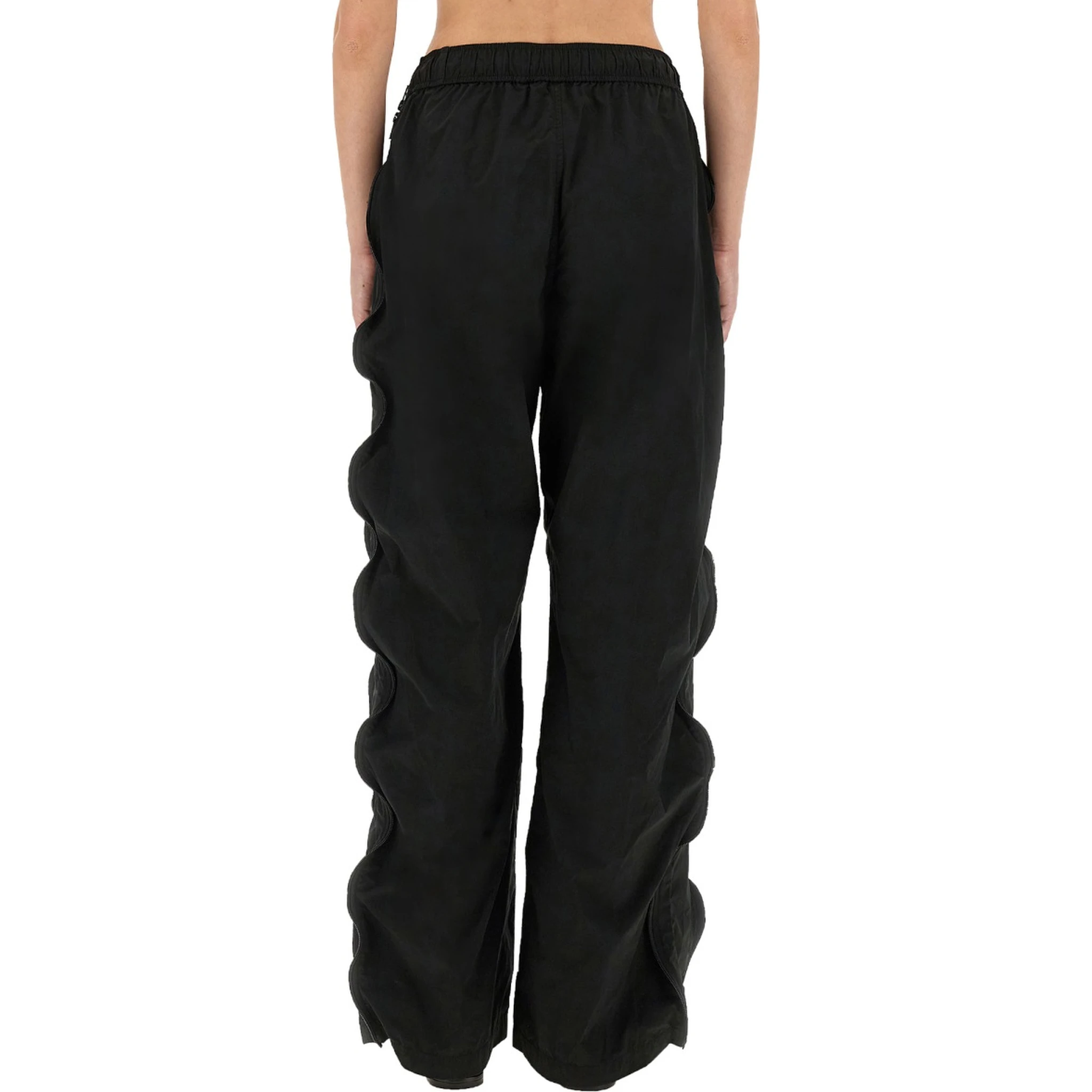 MID-RISE TRACK PANTS WITH ZIPPER