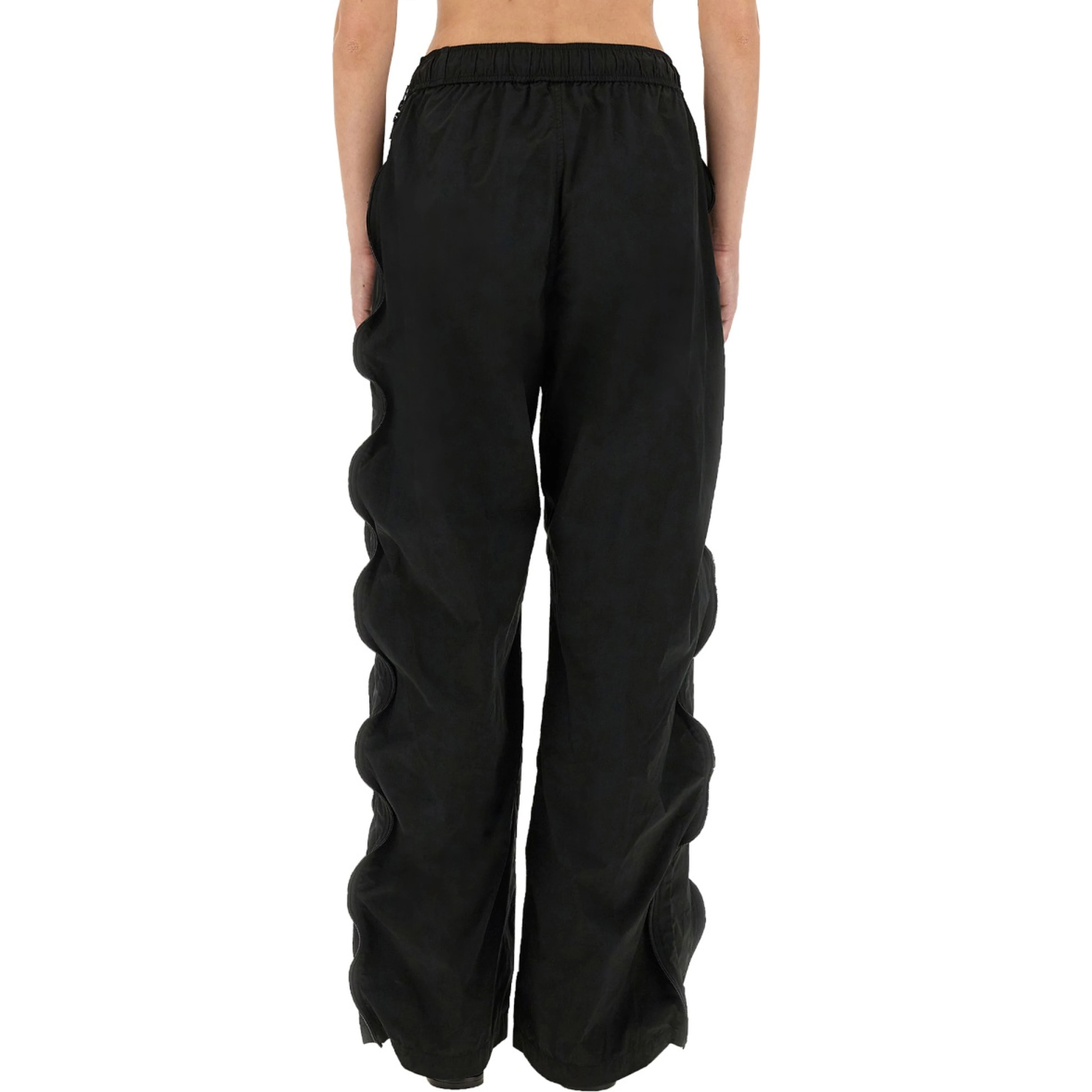 MID-RISE TRACK PANTS WITH ZIPPER