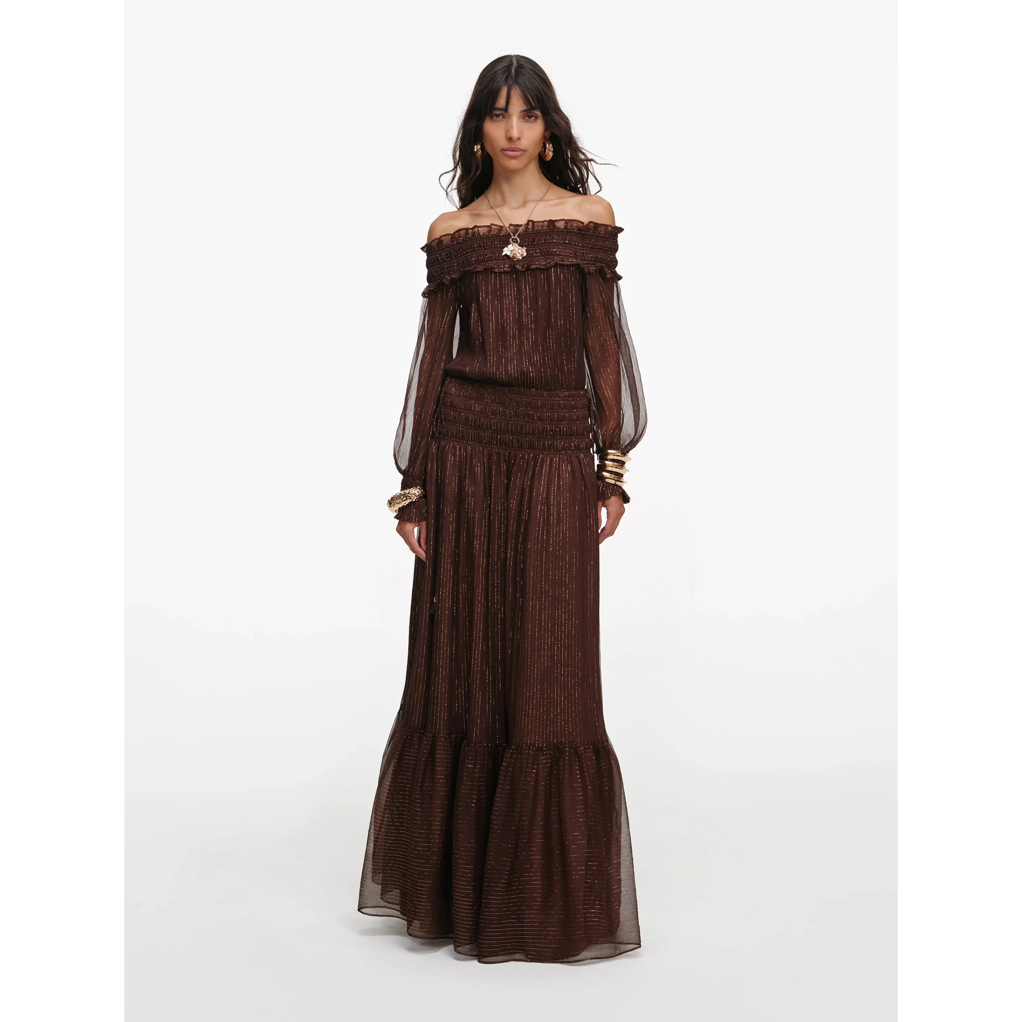SELF PORTRAIT Dresses Brown